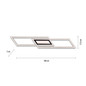 Preview: JUST LIGHT ASMIN LED Deckenleuchte Warmweiss 45W schwarz 14694-18