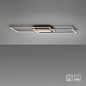 Preview: JUST LIGHT ASMIN LED Deckenleuchte Warmweiss 45W schwarz 14694-18