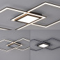 Preview: JUST LIGHT ASMIN LED Deckenleuchte Warmweiss 45W schwarz 14695-18