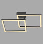 Preview: JUST LIGHT IVEN LED Deckenleuchte Warmweiss 20W schwarz 14708-18