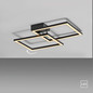 Preview: JUST LIGHT IVEN LED Deckenleuchte Warmweiss 20W schwarz 14708-18