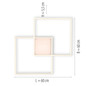 Preview: JUST LIGHT ASMIN LED Deckenleuchte CCT Dimmbar 26,5W 3-fach stahl 14712-55