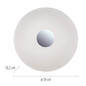 Preview: JUST LIGHT LAVINIA LED Deckenleuchte Warmweiss 40W chrom IP44 14822-17