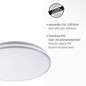Preview: JUST LIGHT ISABELL LED Deckenleuchte Warmweiss 22W chrom IP44 14844-17