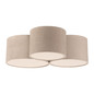 Preview: JUST LIGHT DURO Deckenleuchte E27 max. 10W 3-fach sand 14890-39