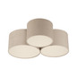 Preview: JUST LIGHT DURO Deckenleuchte E27 max. 10W 3-fach sand 14890-39