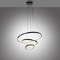 Preview: JUST LIGHT CERCHI LED Pendelleuchte Warmweiss 45W schwarz 15070-18