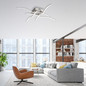 Preview: JUST LIGHT WAVE LED Deckenleuchte Warmweiss 7,2W 4-fach Silber/Weiß 15132-55