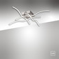 Preview: JUST LIGHT WAVE LED Deckenleuchte Warmweiss 7,2W 4-fach Silber/Weiß 15132-55