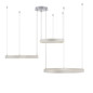 Preview: JUST LIGHT LILLUTI LED Pendelleuchte Warmweiss Dimmbar 52W 2-fach stahl 15156-55