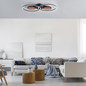 Preview: JUST LIGHT TUNEL LED Deckenleuchte CCT Dimmbar 35,8W 2-fach schwarz 15160-18