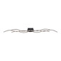 Preview: JUST LIGHT WAVE LED Deckenleuchte Warmweiss 29,5W 3-fach schwarz 15167-18