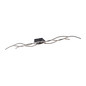 Preview: JUST LIGHT WAVE LED Deckenleuchte Warmweiss 29,5W 3-fach schwarz 15167-18