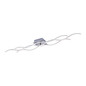 Preview: JUST LIGHT WAVE LED Deckenleuchte Warmweiss 29,5W 3-fach stahl 15167-55