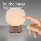 Preview: JUST LIGHT NAMI LED Tischleuchte Warmweiss Dimmbar 5W sand 15175-39