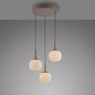 Preview: JUST LIGHT NAMI LED Pendelleuchte Warmweiss Dimmbar 15W 3-fach sand 15178-39