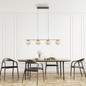 Preview: JUST LIGHT NAMI LED Pendelleuchte Warmweiss Dimmbar 20W 4-fach sand 15179-39