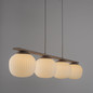 Preview: JUST LIGHT NAMI LED Pendelleuchte Warmweiss Dimmbar 20W 4-fach sand 15179-39