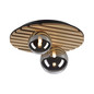 Preview: JUST LIGHT GERDA STIKA Deckenleuchte G9 max. 5W 2-fach Holz-natur 15208-79