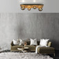 Preview: JUST LIGHT GERDA STIKA Deckenleuchte G9 max. 5W 4-fach Holz-natur 15209-79