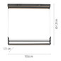 Preview: JUST LIGHT SONTURA LED Pendelleuchte Warmweiss 35W 2-fach schwarz 15248-18