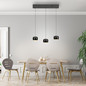 Preview: JUST LIGHT BALLINI LED Pendelleuchte Warmweiss Dimmbar 15,6W 3-fach schwarz 15261-18