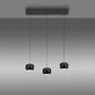 Preview: JUST LIGHT BALLINI LED Pendelleuchte Warmweiss Dimmbar 15,6W 3-fach schwarz 15261-18