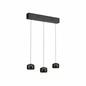 Preview: JUST LIGHT BALLINI LED Pendelleuchte Warmweiss Dimmbar 15,6W 3-fach schwarz 15261-18