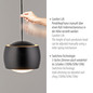 Preview: JUST LIGHT BALLINI LED Pendelleuchte Warmweiss Dimmbar 26W 5-fach schwarz 15262-18
