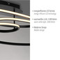 Preview: JUST LIGHT LUMACA LED Deckenleuchte Warmweiss 33W schwarz 15321-18