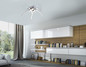 Preview: JUST LIGHT VALERIE LED Deckenleuchte Warmweiss 18,5W 5-fach stahl 15340-55