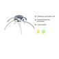 Preview: JUST LIGHT VALERIE LED Deckenleuchte Warmweiss 18,5W 5-fach stahl 15340-55