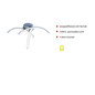 Preview: JUST LIGHT VALERIE LED Deckenleuchte Warmweiss 10,2W 3-fach stahl 15341-55