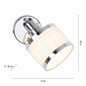 Preview: JUST LIGHT ACCOR Wand- und Deckenleuchte E14 max. 25W chrom 15371-17