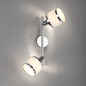 Preview: JUST LIGHT ACCOR Deckenleuchte E14 max. 25W 2-fach chrom 15372-17