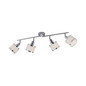Preview: JUST LIGHT ACCOR Deckenleuchte E14 max. 25W 4-fach chrom 15374-17