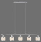 Preview: JUST LIGHT ACCOR Pendelleuchte E14 max. 25W 5-fach chrom 15375-17