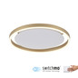 Preview: JUST LIGHT RITUS LED Deckenleuchte Warmweiss Dimmbar 20W messingmatt 15391-60
