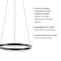 Preview: JUST LIGHT RITUS LED Pendelleuchte Warmweiss Dimmbar 20W anthrazit 15393-13
