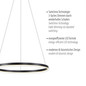 Preview: JUST LIGHT RITUS LED Pendelleuchte Warmweiss Dimmbar 28W anthrazit 15394-13