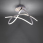 Preview: JUST LIGHT VIOLETTA LED Deckenleuchte Warmweiss 26W Silber/Weiß 15441-55