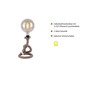 Preview: JUST LIGHT ROPE Tischleuchte E27 max. 15W schwarz 15480-18