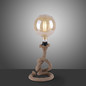 Preview: JUST LIGHT ROPE Tischleuchte E27 max. 15W schwarz 15480-18