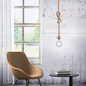 Preview: JUST LIGHT ROPE Pendelleuchte E27 max. 15W schwarz 15481-18