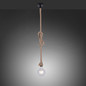 Preview: JUST LIGHT ROPE Pendelleuchte E27 max. 15W schwarz 15481-18