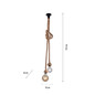 Preview: JUST LIGHT ROPE Pendelleuchte E27 max. 15W 2-fach schwarz 15482-18