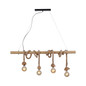 Preview: JUST LIGHT ROPE Pendelleuchte E27 max. 15W 4-fach schwarz 15483-18