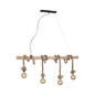Preview: JUST LIGHT ROPE Pendelleuchte E27 max. 15W 4-fach schwarz 15483-18