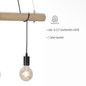 Preview: JUST LIGHT EDGAR Pendelleuchte E27 max.180W 3-fach schwarz 15503-18