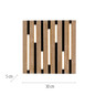 Preview: JUST LIGHT AKUSTIK LED Deckenleuchte Warmweiss 10W Holz-natur 15590-79